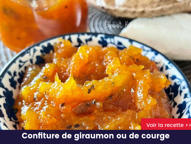 Confiture de giraumon ou de courge